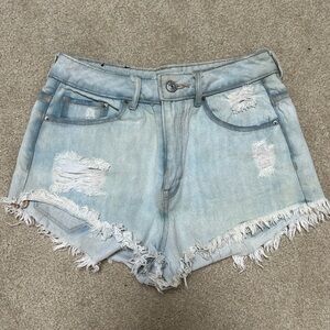 Light wash High Waisted Jean Shorts